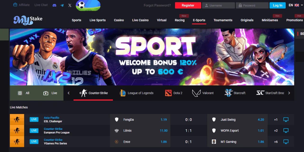 MyStake Review: All-in-One Betting Platform for Sports, Casino, and Esports