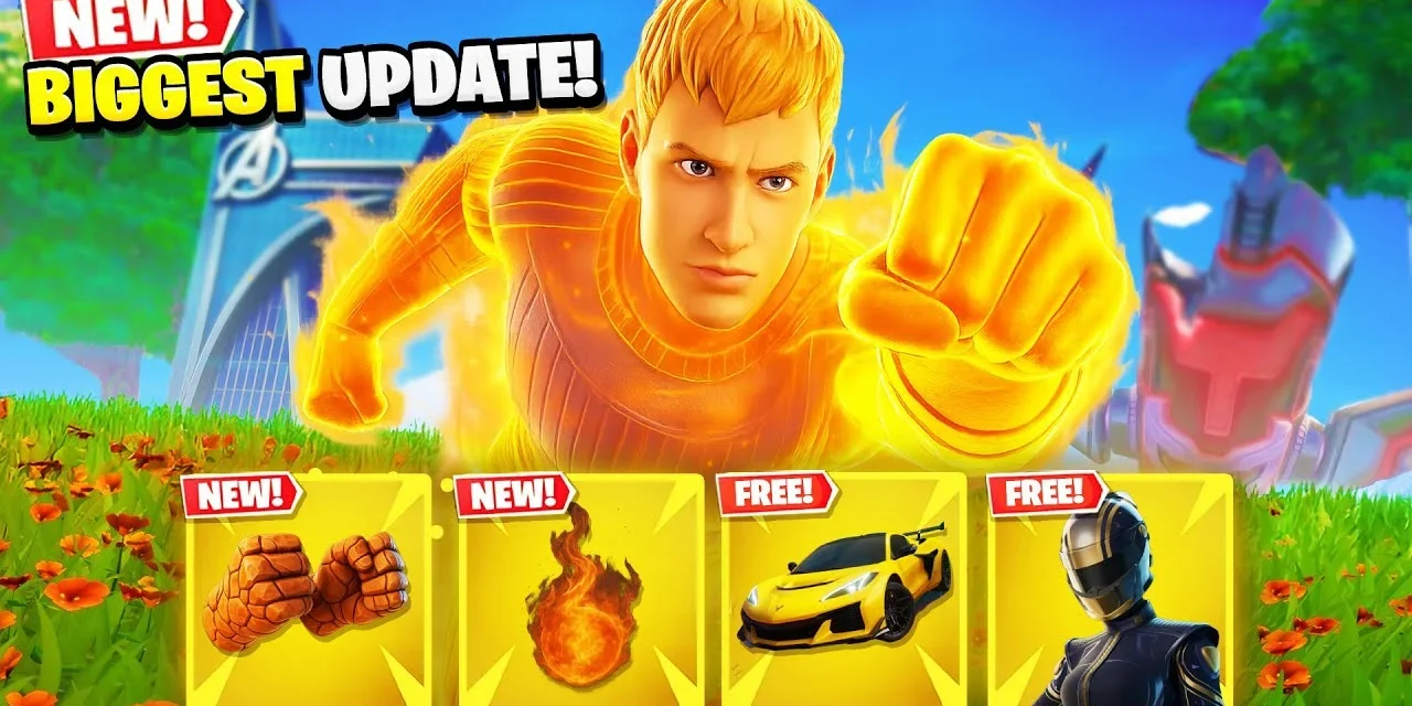 Fortnite’s Biggest Week: Live Event, Free Skins & Fantastic 4